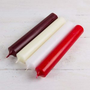 Durchgefärbte Ritual-Stabkerze