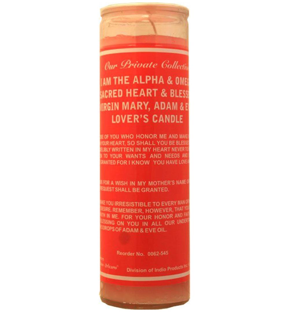 Adam & Eve / Lovers / Sacred Heart - "7 Sisters of New Orleans" Komplett-Ritualkerze