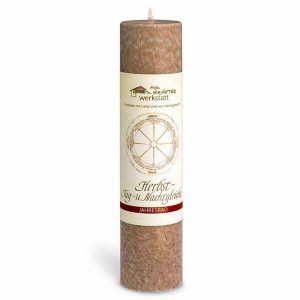 Herbst Tag- und Nachtgleiche – “Jahresrad” Heilkräuterkerze