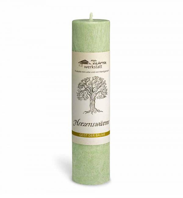 Herzenswärme - Der Weißdorn - "Geist der Bäume" Heilkräuterkerze