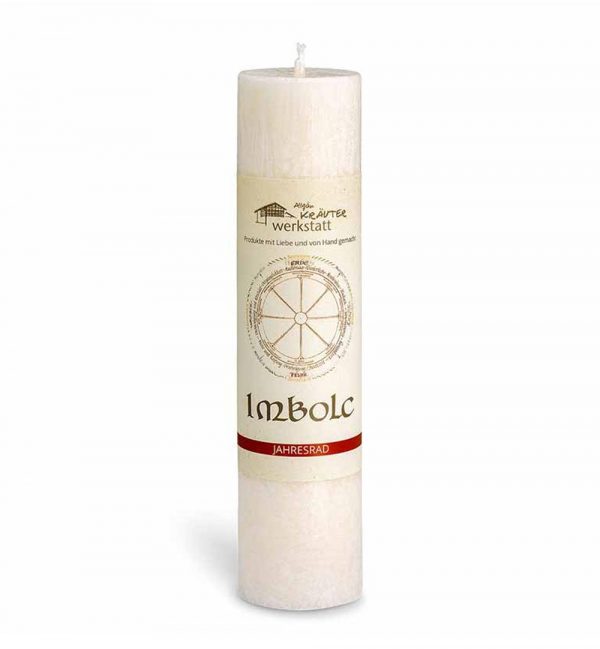 Imbolc - "Jahresrad" Heilkräuterkerze