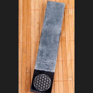 Räucherstäbchenhalter aus Speckstein – Blume des Lebens