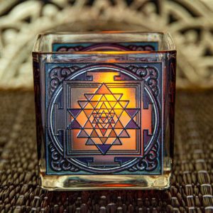 Teelichtglas Shri Yantra