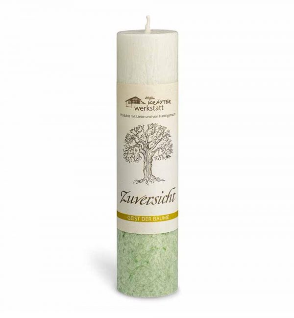 Zuversicht - Der Bergahorn - "Geist der Bäume" Heilkräuterkerze